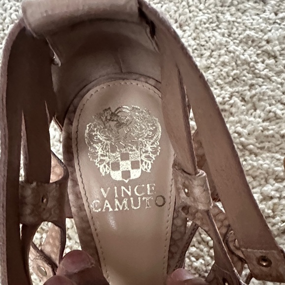 Vince Camuto Tan Lace-Up Heels - Picture 6 of 6